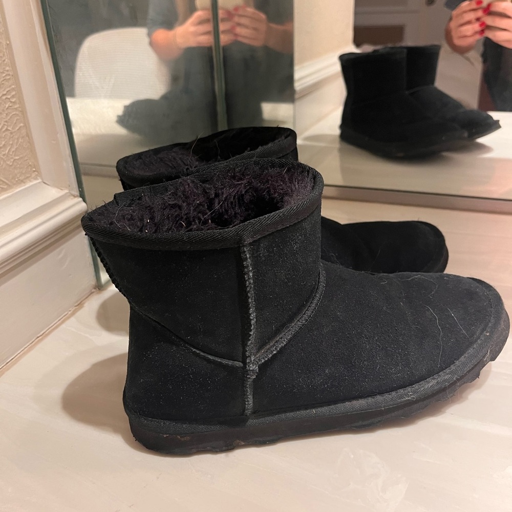 Black ugg mini boots